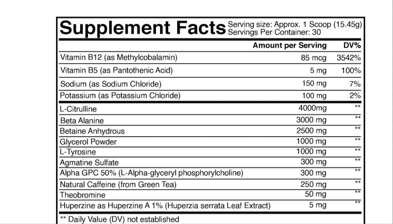 HI Pressure Pre-Workout
